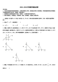 2022届四川省遂宁市安居区石洞中学中考数学模拟预测题含解析