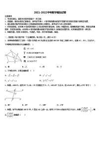 2022届浙江省杭州余杭区中考数学猜题卷含解析