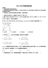 2022届浙江温州外国语学校中考冲刺卷数学试题含解析