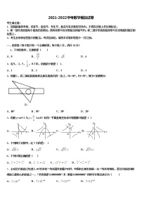 2022届浙江省台州温岭市第三中学中考联考数学试卷含解析