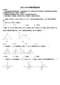 2022年安徽省亳州市利辛县中考五模数学试题含解析