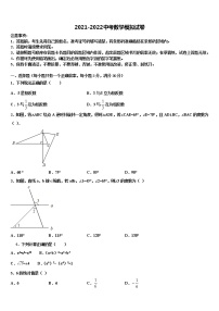 2022年安徽省阜阳市颍南中学中考二模数学试题含解析