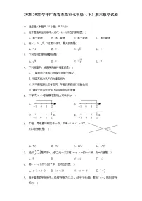 2021-2022学年广东省东莞市七年级(下)期末数学试卷(含解析)