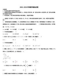 2022年福建省三明永安市中考适应性考试数学试题含解析