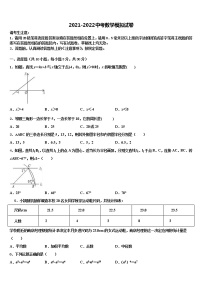 2022年广东省汕头潮阳区五校联考中考一模数学试题含解析