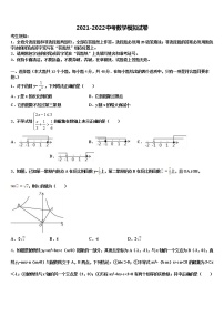 2022年甘肃省张掖市高台县中考数学对点突破模拟试卷含解析