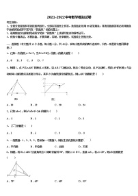 2022年广东省深圳市石岩公学重点中学中考一模数学试题含解析