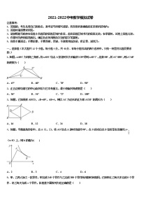2022年广西北部湾经济区市级名校中考数学最后冲刺模拟试卷含解析