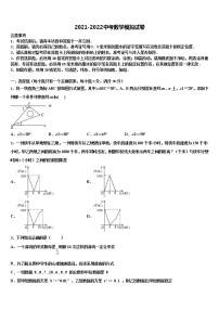 2022年湖北省武汉实验外国语校中考数学模拟预测试卷含解析