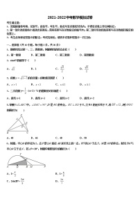 2022年安徽省和县联考中考二模数学试题含解析