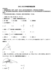 2022年安徽省和县联考中考二模数学试题含解析