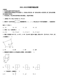 2022年安微省达标名校中考数学考前最后一卷含解析