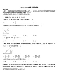 2022年贵州省安顺市名校中考押题数学预测卷含解析