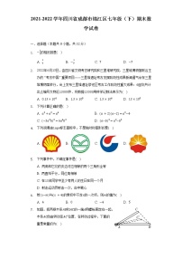 2021-2022学年四川省成都市锦江区七年级（下）期末数学试卷（含解析）