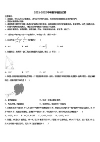 2022年江苏省宝应县天平初中市级名校中考三模数学试题含解析