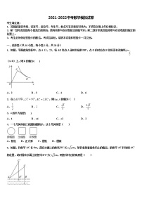 2022年江北新区联盟重点达标名校中考数学仿真试卷含解析