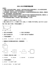 2022年江苏省江都区第三中学中考二模数学试题含解析