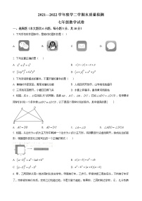 江西省吉安市2021-2022学年七年级下学期期末数学试题(word版含答案)