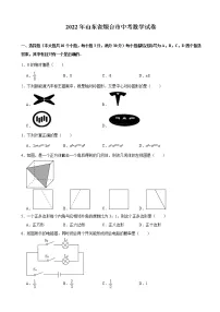 2022年山东省烟台市中考数学真题(含解析)
