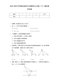 2021-2022学年湖北省咸宁市崇阳县七年级（下）期末数学试卷（Word解析版）