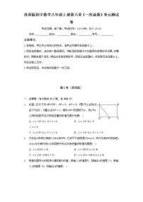 2021学年第六章 一次函数综合与测试单元测试精练