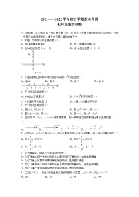 湖北省襄阳市枣阳市2021-2022学年七年级下学期期末数学试题(含答案)