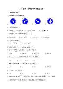 07 【人教版】八年级上期中数学试卷（含答案）