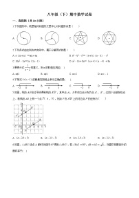 06 【人教版】八年级下期中数学试卷（含答案）