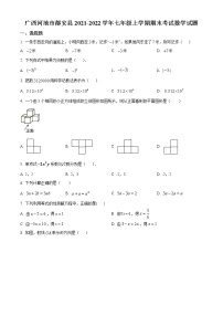 广西河池市都安县2021-2022学年七年级上学期期末考试数学试题(word版含答案)