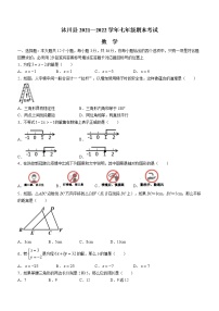 四川省乐山市沐川县2021-2022学年七年级下学期期末考试数学试题(word版含答案)