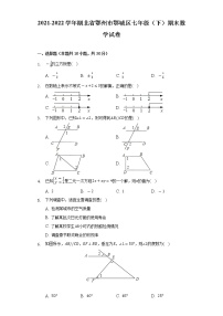 2021-2022学年湖北省鄂州市鄂城区七年级（下）期末数学试卷（Word解析版）