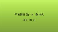 2022年中考数学人教版一轮复习讲练课件：专项测评卷(一)数与式