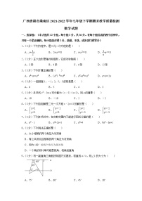 广西贵港市港南区2021-2022学年七年级下学期期末教学质量检测数学试题(word版含答案)