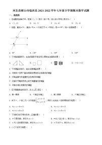 河北省邢台市临西县2021-2022学年七年级下学期期末数学试题(word版含答案)