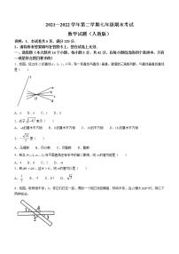 河北省邢台市威县2021-2022学年七年级下学期期末数学试题(word版含答案)