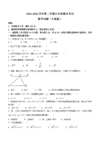 河北省邢台市威县2021-2022学年八年级下学期期末数学试题(word版含答案)