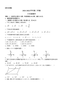 广东省韶关市乐昌市2021-2022学年八年级下学期期末数学试题(word版含答案)