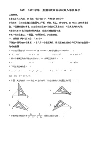 河南省省直辖县级行政单位济源市2021-2022学年八年级上学期期末数学试题(word版含答案)