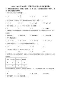 河北省邢台市临西县2021-2022学年八年级下学期期末数学试题(word版含答案)