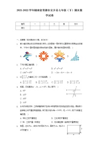 2021-2022学年湖南省常德市安乡县七年级（下）期末数学试卷（Word解析版）