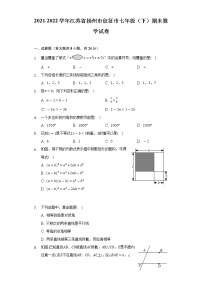 2021-2022学年江苏省扬州市仪征市七年级（下）期末数学试卷（Word解析版）