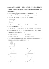 山东省济宁市曲阜市2021—2022学年八年级下学期期末考试数学试题(word版含答案)