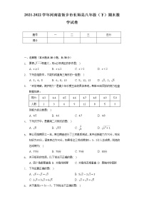 2021-2022学年河南省新乡市长垣县八年级（下）期末数学试卷（Word解析版）