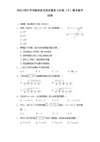 2021-2022学年陕西省宝鸡市陇县七年级（下）期末数学试卷（Word解析版）