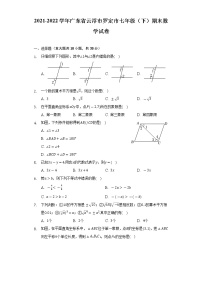 2021-2022学年广东省云浮市罗定市七年级（下）期末数学试卷（Word解析版）