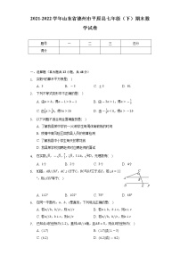 2021-2022学年山东省德州市平原县七年级（下）期末数学试卷（Word解析版）