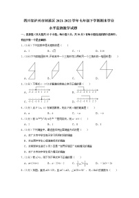 四川省泸州市纳溪区2021-2022学年七年级下学期期末学业水平监测数学试题(word版含答案)