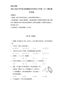 2021-2022学年河北省廊坊市安次区八年级（下）期末数学试卷（Word解析版）