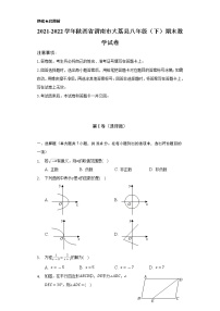 2021-2022学年陕西省渭南市大荔县八年级（下）期末数学试卷（Word解析版）