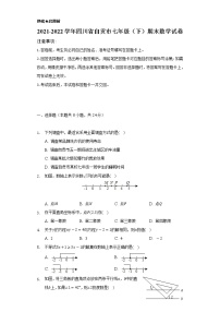 2021-2022学年四川省自贡市七年级（下）期末数学试卷（Word解析版）